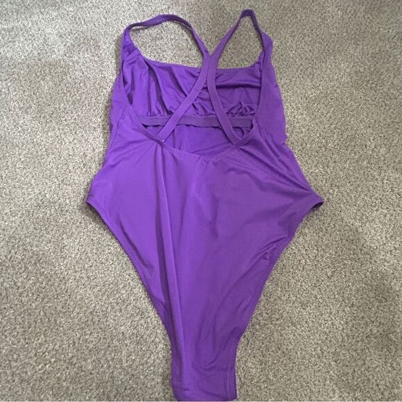 Andie Marina One Piece Swimsuit Violet Purple FLAWS - Picture 7 of 9